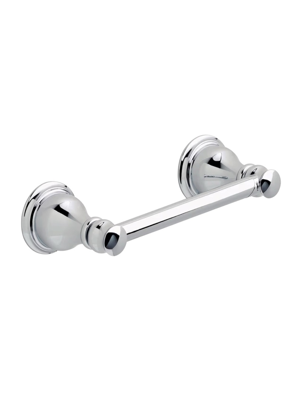 DELTA FAUCET Aubrey Wall Mount Pivot Arm Toilet Paper Holder Polished Chrome New